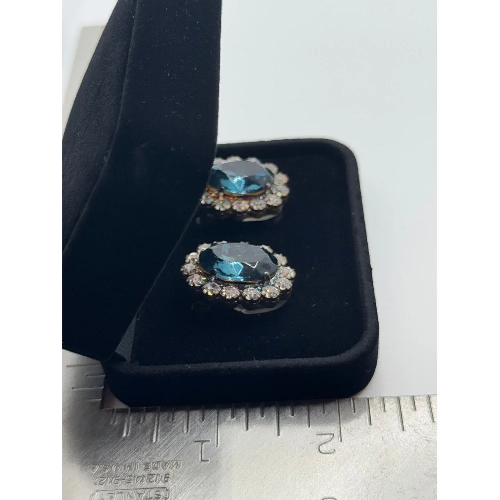 The‎ Miniature Crown Jewel Collection Russian Imperial Orb Detail Clip Earrings - Picture 4 of 11